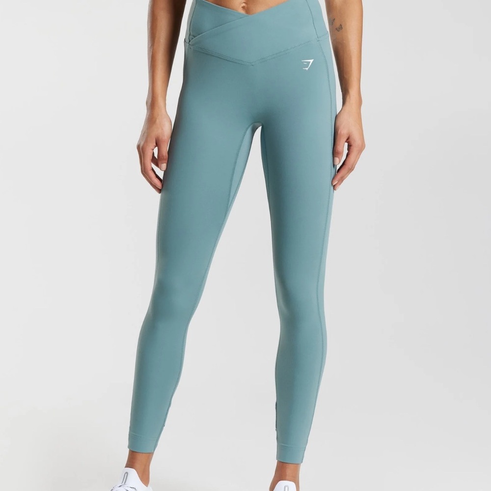 Gymshark crossover leggings thunder blue